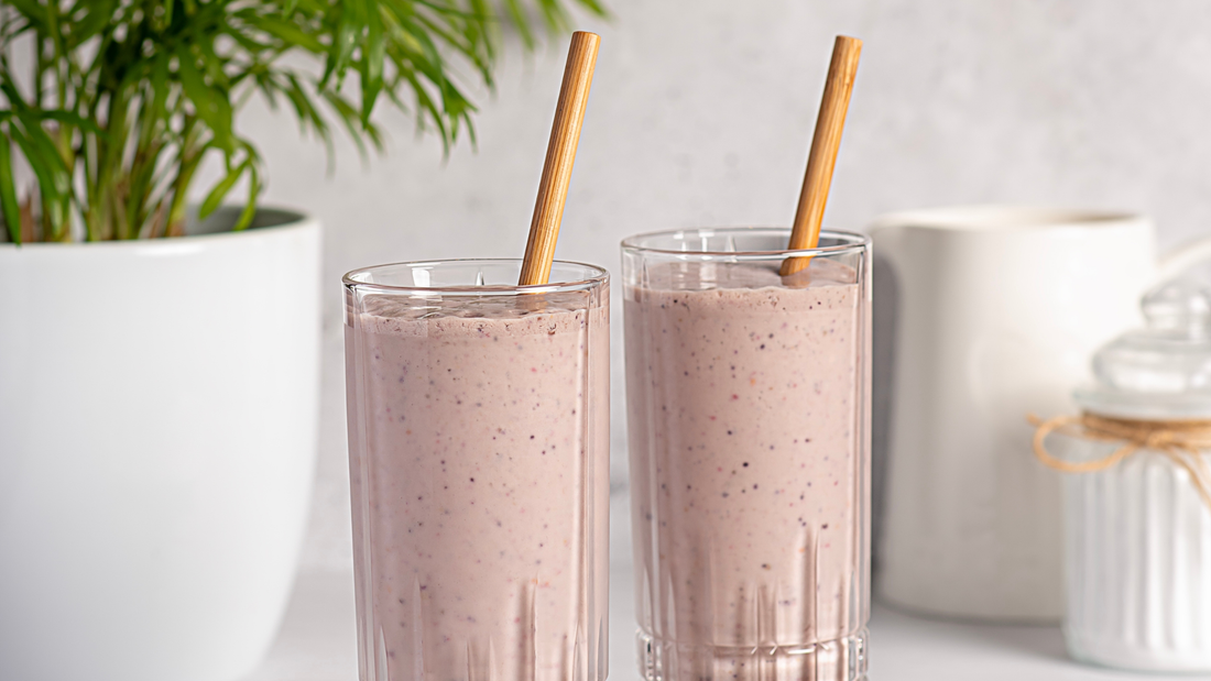 Peach & Raspberry Collagen Smoothie