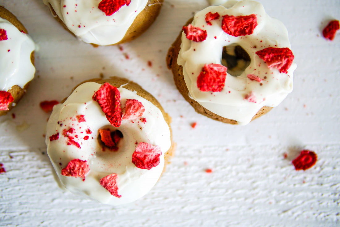 Vanilla & White Chocolate Donuts