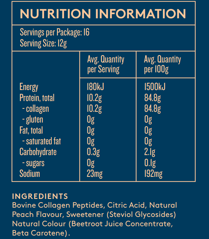 Pure Collagen Peptides Peach